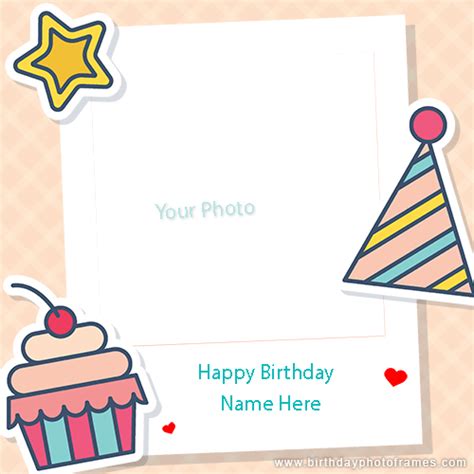 Birthday card maker with photo