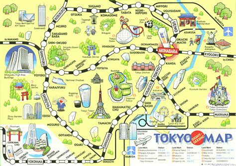 Tokyo Map | Japan Visitor Japan Travel Guide - TravelsFinders.Com