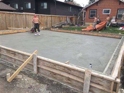 20 Ave Garage Slab on Grade - TRI-Form Concrete Ltd.