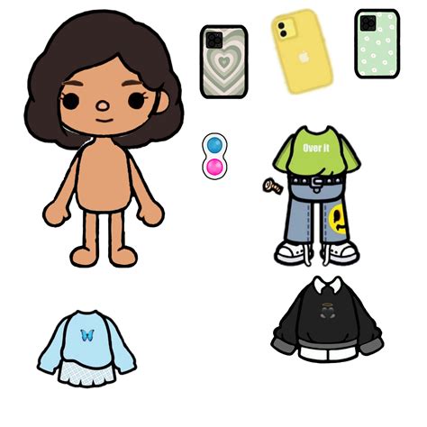 Toca life word objetos | Paper dolls, Cute stickers, Paper dolls clothing