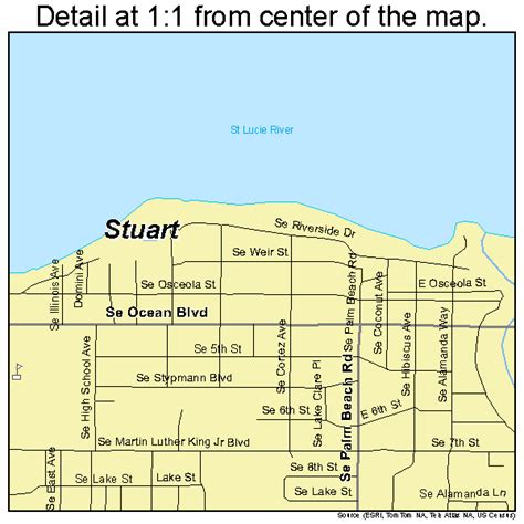 Stuart Florida Street Map 1268875