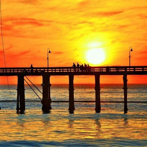 Sunset Ventura Pier Ventura Pier, Ventura County, Celestial, Sunset ...