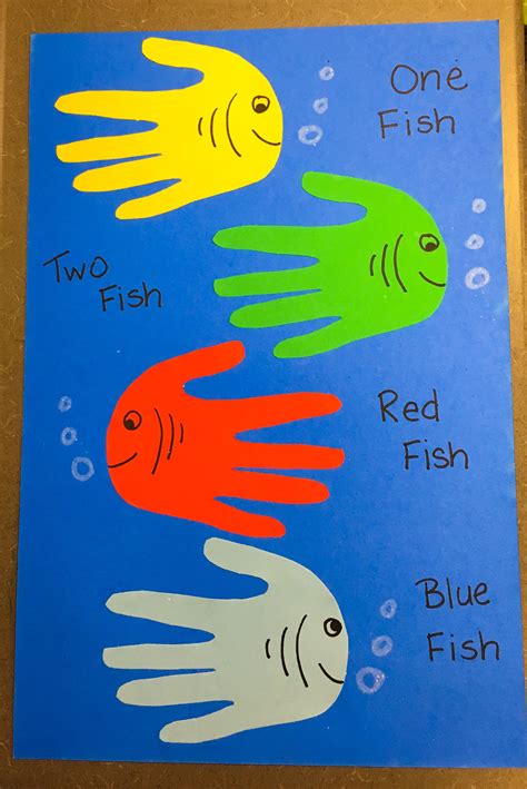 One Fish Two Fish Handprint Craft | Printable Templates Free