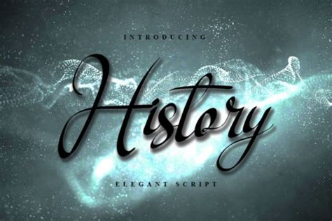 History Font DOWNLOAD in 2021 | History font, Cursive script fonts ...