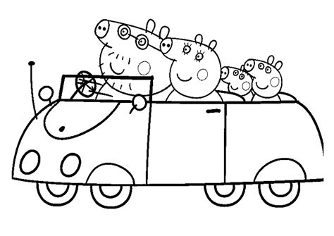 Printable Coloring Pages Peppa Pig - Coloring Home