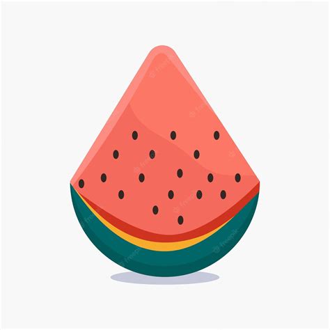 Premium Vector | Watermelon slice