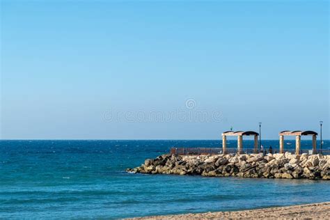 Nahariya, Israel - November 5, 2021: Nahariya`s Promenade and Galei ...