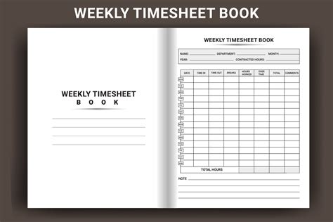 Weekly Timesheet Journal Office Worker Daily Incoming And , 52% OFF