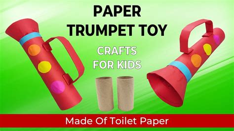 EASY PAPER TRUMPET TOY | TRUMPET CRAFTS | STORY OF GIDEON IN THE BIBLE ...