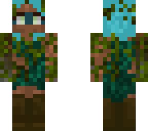 girl swamp blue mud aesthetic cute girls tree moss | Minecraft Skins