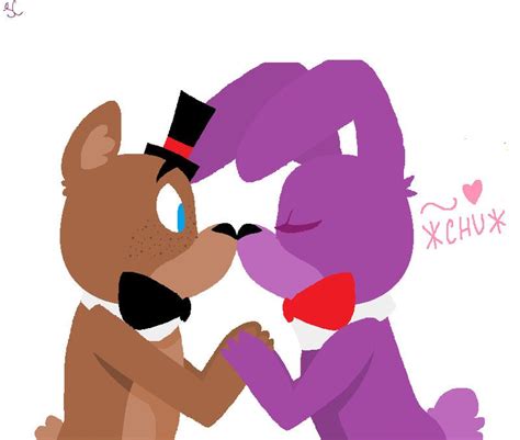 Freddy X Bonnie Kiss by KING-NINNERS Five Nights At Anime, Five Nights ...