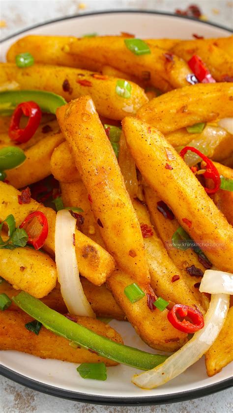 Chinese Salt and Pepper Chips | Khinskitchen Takeaway Style Recipe ...