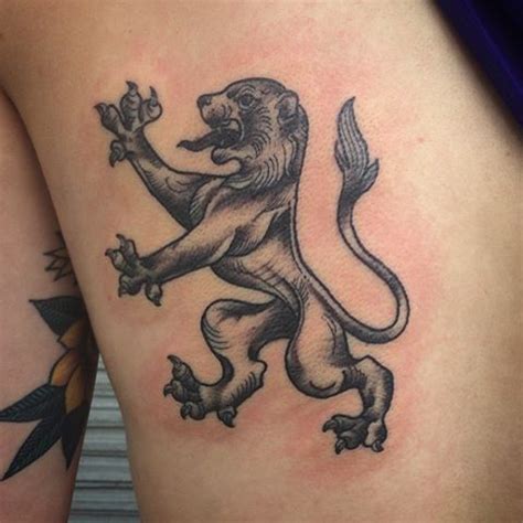 Rampant Lion Tattoo - Best Tattoo Ideas Gallery