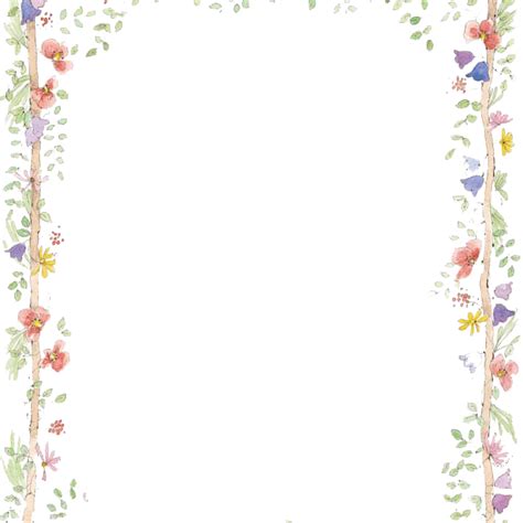 transparent frame flower border - Clip Art Library