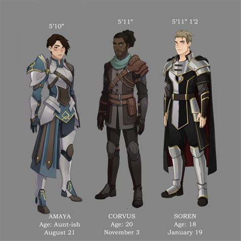 Character Lineup – The Dragon Prince | Dragon prince, Dragon princess ...