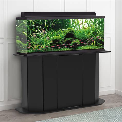 Deluxe 55 Gallon Aquarium Stand Storage Cabinet Fish Tank Holder Wood ...