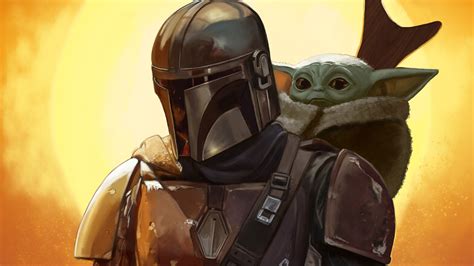 3840x2160 Baby Yoda And Mandalorian 4k Art 4k Wallpaper Hd Artist 4k ...