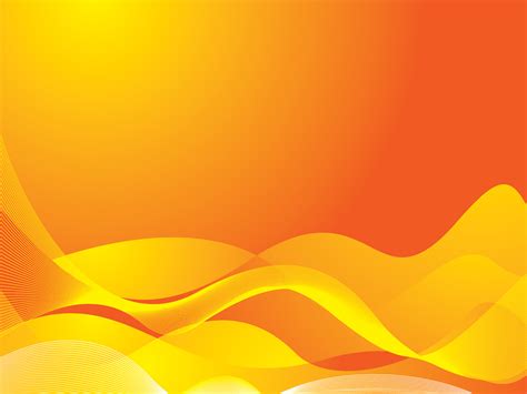 Orange Waves Powerpoint Templates - Abstract, Orange, Yellow - Free PPT ...