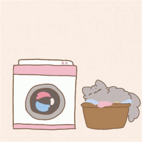 Pusheen Washing Machine GIF - Pusheen Washing Machine Spinning - GIF ...