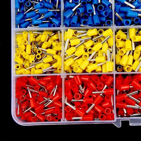 2018 Original 1000pcs Tube Terminal Box Mixed 15 Models Ferrule Kit ...