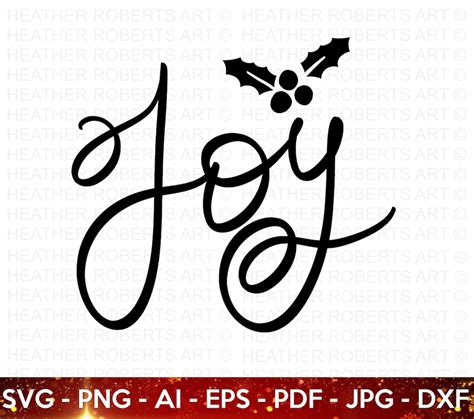 Joy SVG, Ornament SVG, Christmas Sign Svg, Mistletoe Svg, Winter SVG ...