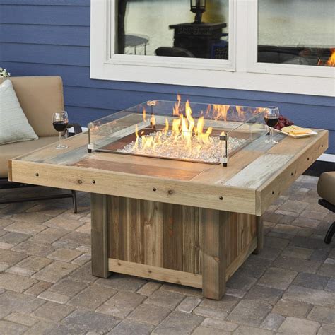 The Outdoor GreatRoom Company Vintage 48-Inch Square Propane Gas Fire ...