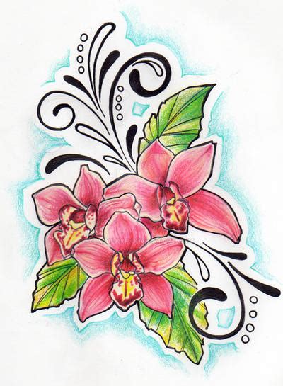 Cymbidium Orchid Tattoo by Vaalkyr on DeviantArt