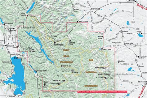 Bob Marshall Wilderness Map