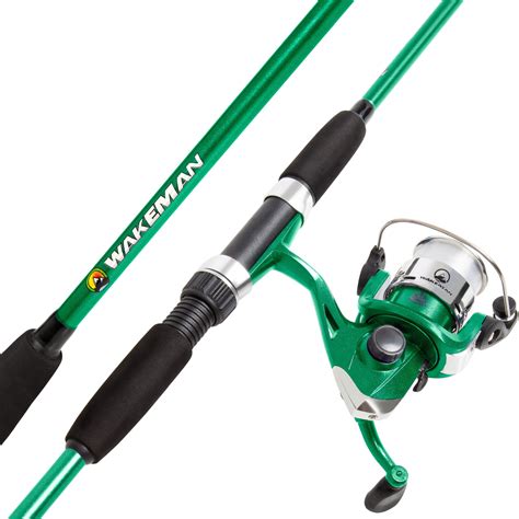 spinning rod and reel combo in green metallic finish - Walmart.com