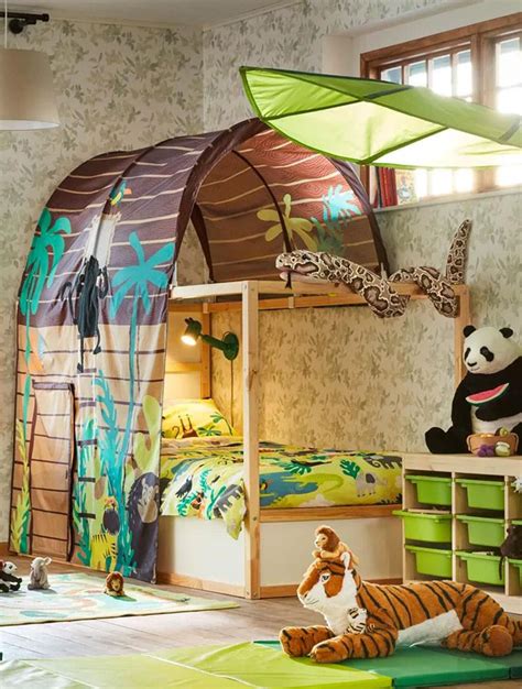 Kids' jungle bedroom | Kids jungle room, Jungle bedroom, Jungle bedroom ...