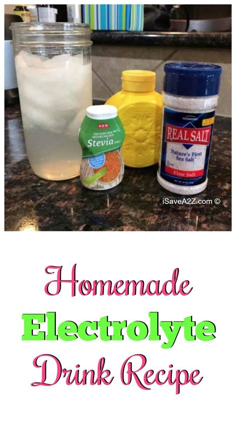 Homemade Electrolyte Drink Recipe - iSaveA2Z.com