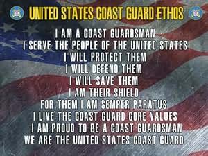 Amazon.com: Coast Guard Poster Coast Guard Creed USCG Gifts USCG 18X24 ...