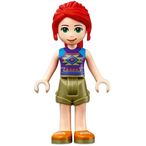 Lego® FRND409 minifigure Friends, Mia, olive green shorts