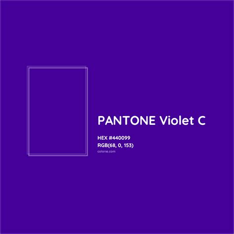 PANTONE Violet C Complementary or Opposite Color Name and Code (#440099 ...