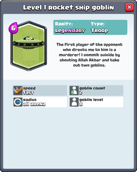 clash royale- new card: a rocket goblin! : r/Clash_Royal