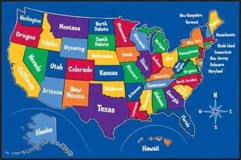 52 States Of America Map - Large World Map