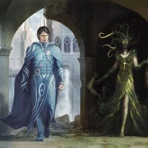 Jace vs. Vraska MtG Art - Art of Magic: the Gathering