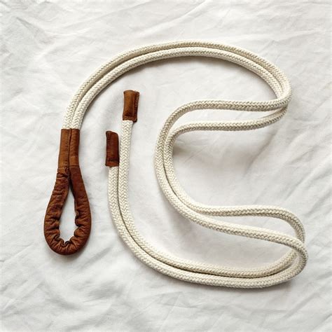 White Belt Rope leather Detail Vintage Rope Belt Stylish - Etsy