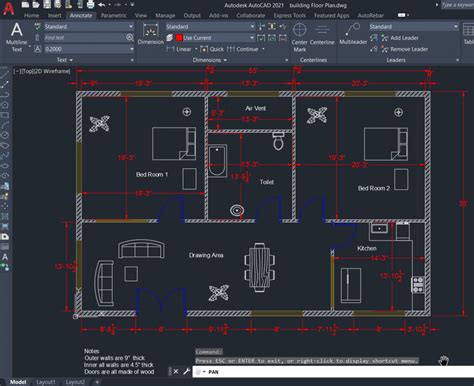 How to make House Floor Plan in AutoCAD - newsfantasticeng