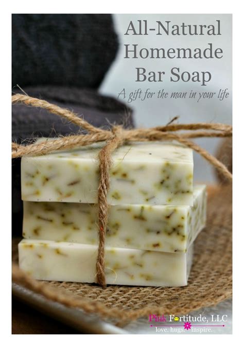 All Natural Homemade Bar Soap - A Gift for the Man in Your Life - Pink ...