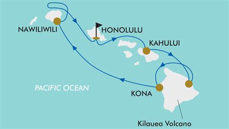 Hawaii Cruise Map