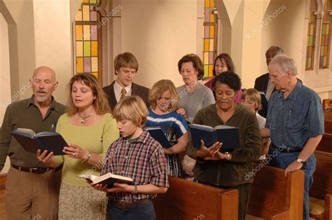 Singing Hymns in Church — Stock Photo © jamesgroup #13453127