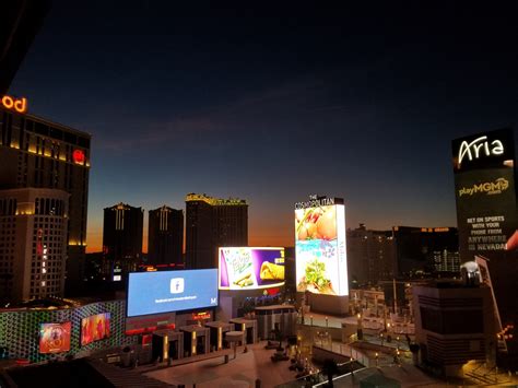 Cosmopolitan Las Vegas balcony view night - i put my life on a shelf