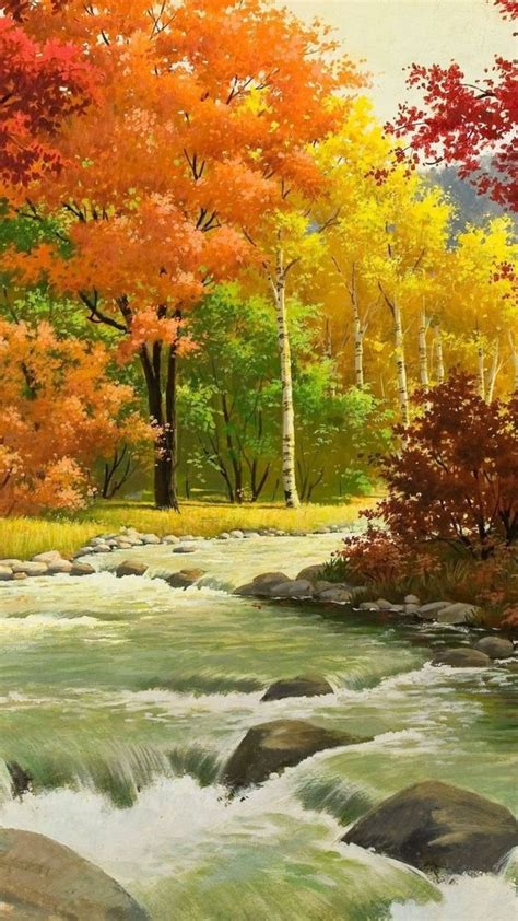 Painting A Fall Landscape Scene