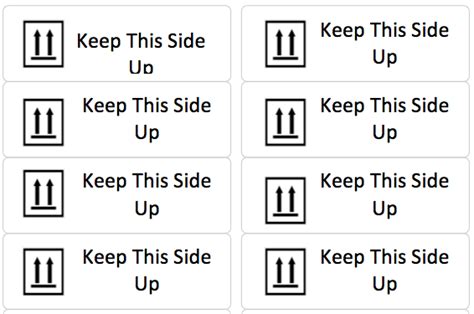 This Side Up Label Template - Microsoft Word Templates