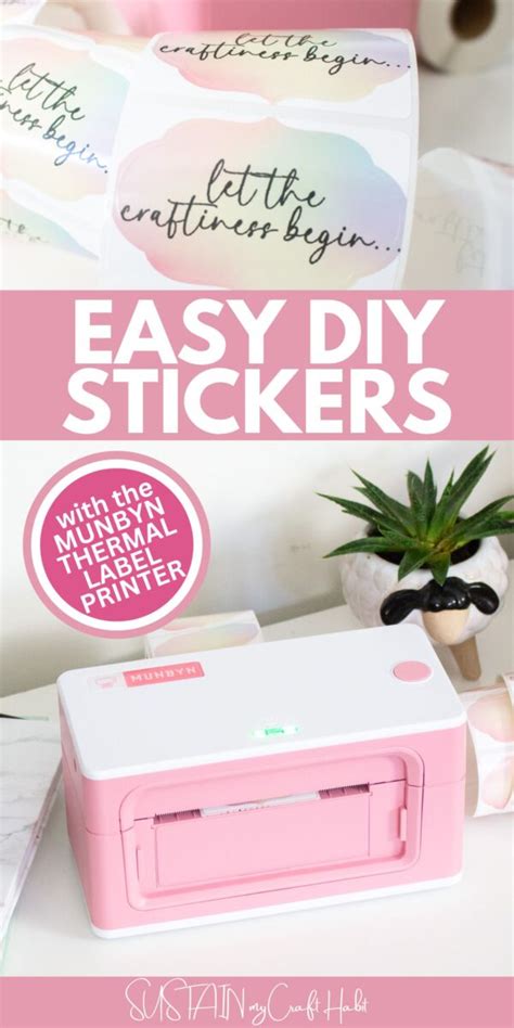 Easy DIY Stickers with the Munbyn Thermal Label Printer – Sustain My ...