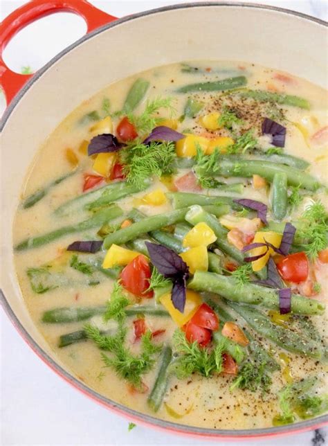 Green String Bean Soup Recipe • Veggie Society