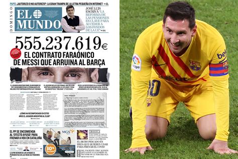 Lionel Messi's £492MILLION Barcelona contract revealed with Argentina ...