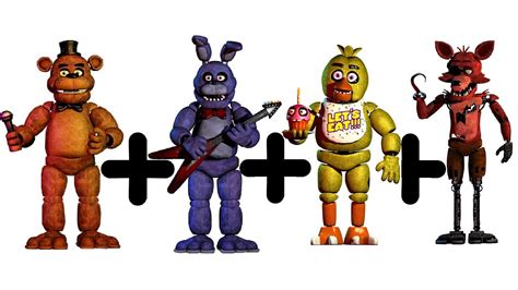 Old Animatronics Freddy Chica Foxy Bonnie