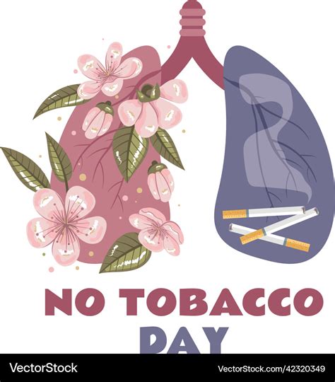 World no tobacco day banner poster concept Vector Image